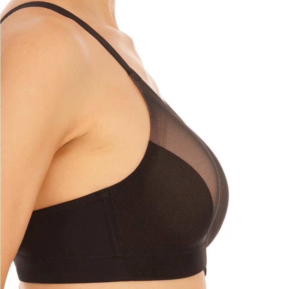 Natori Side Effect Wireless Sheer Black Bra